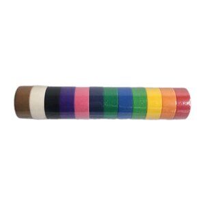 Colored Masking Tape 1 Inch Wide 12 Rolls Paper Tape